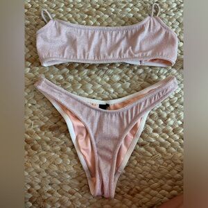 Triangl Swimwear pink sparkly bikini